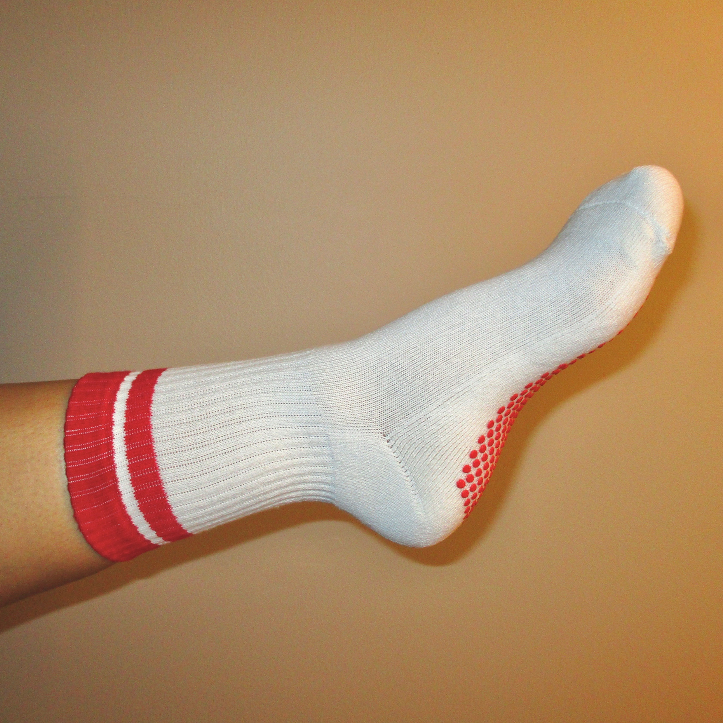 Retro Stripe Pilates Grip Socks